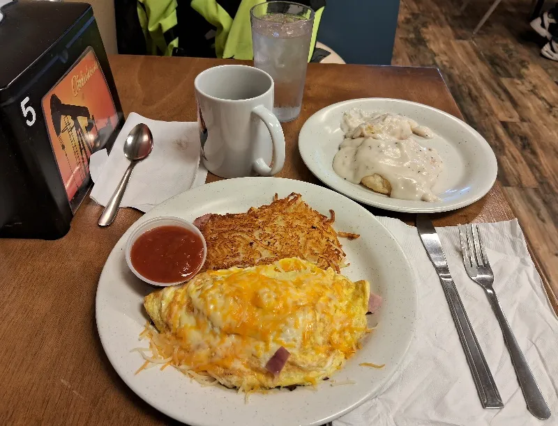 Spanish Omelette with Biscuits and Gravy